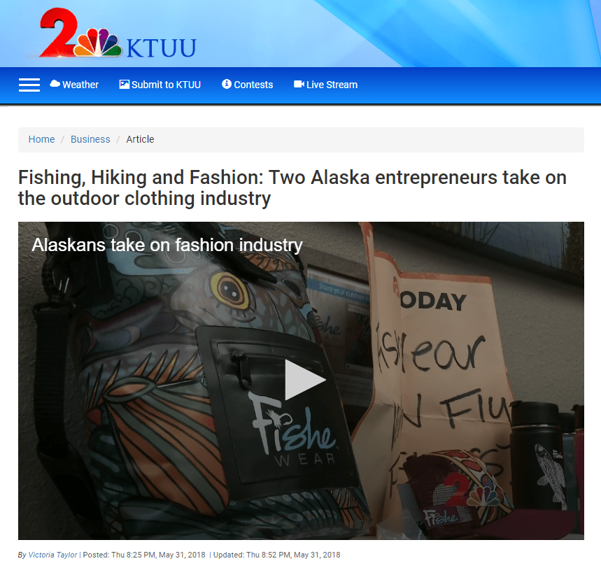 Fishe Wear on KTUU! - FisheWear