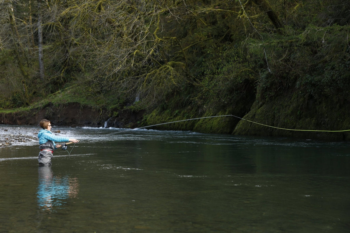 Women fly fishing in Alaska during the FisheWear and Women’s Flyfishing story