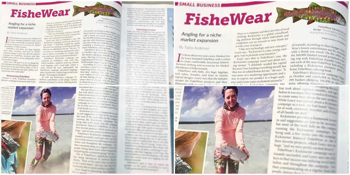 FisheWear feature in the May 2017 issue of Alaska Business Monthly