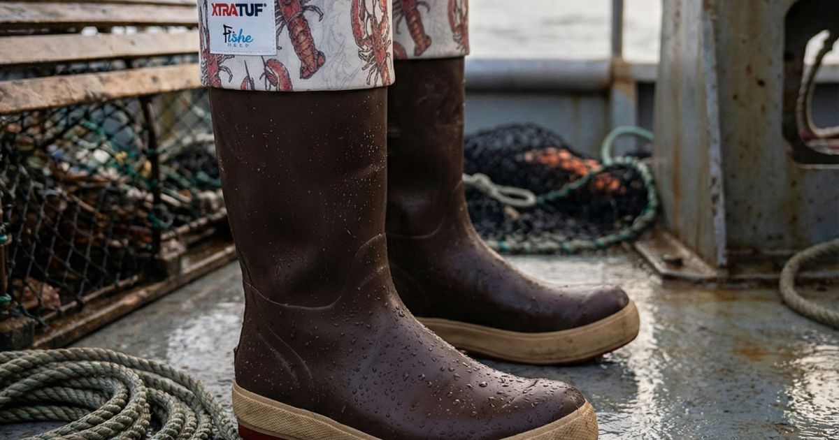 Fishing boots for women for boat, river, and rainy shoreline use