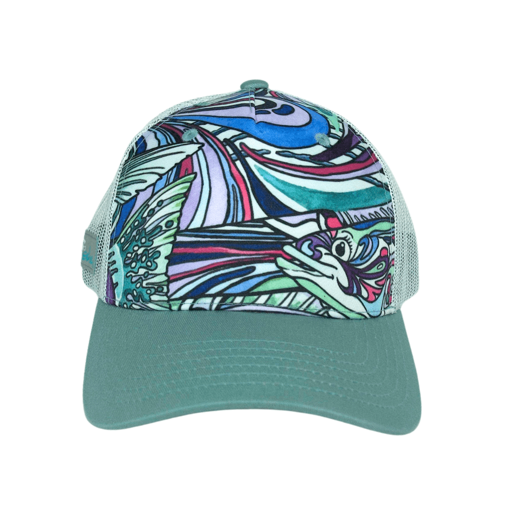 Salty Striper Abstract Trucker Hat - FisheWear