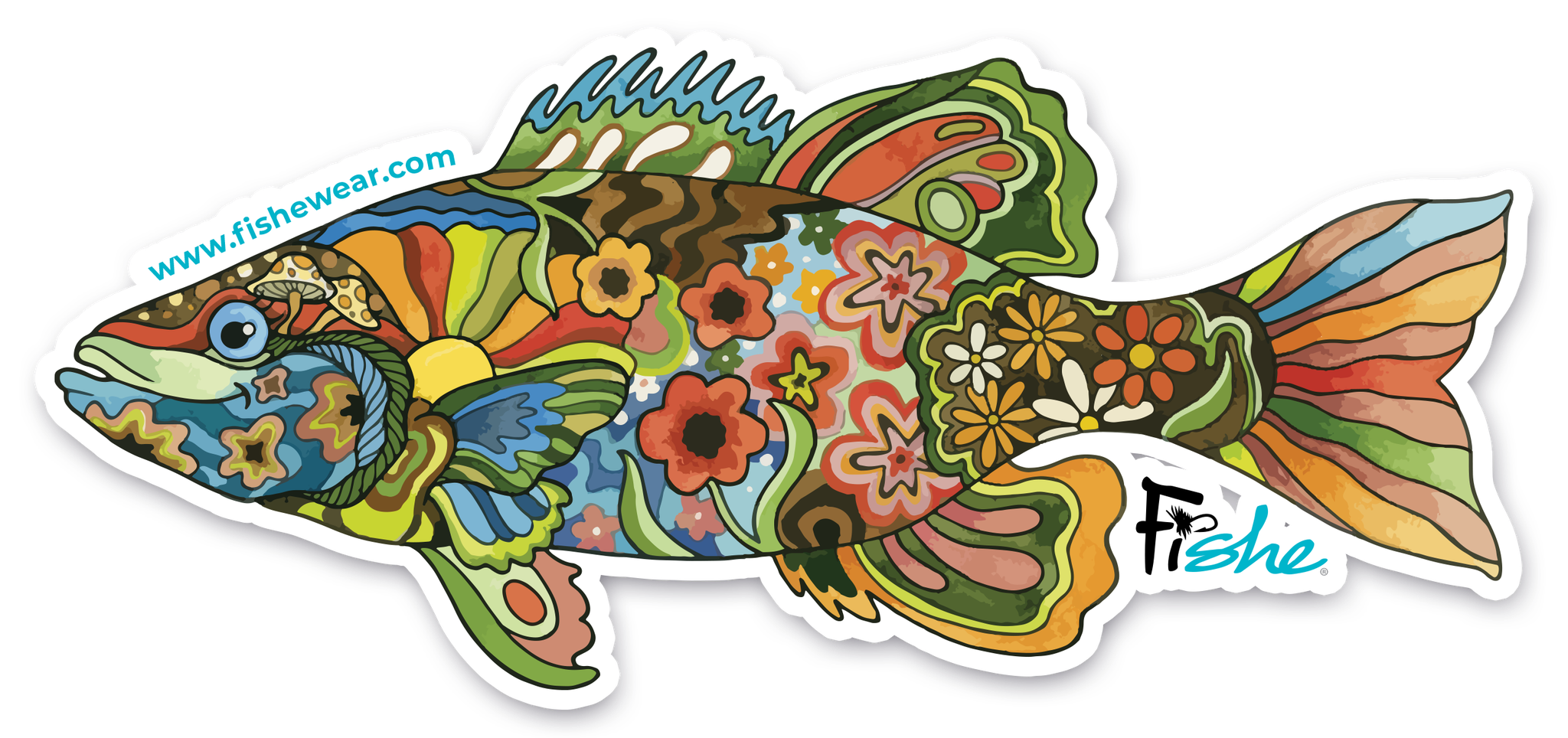 Boho Bass Sticker