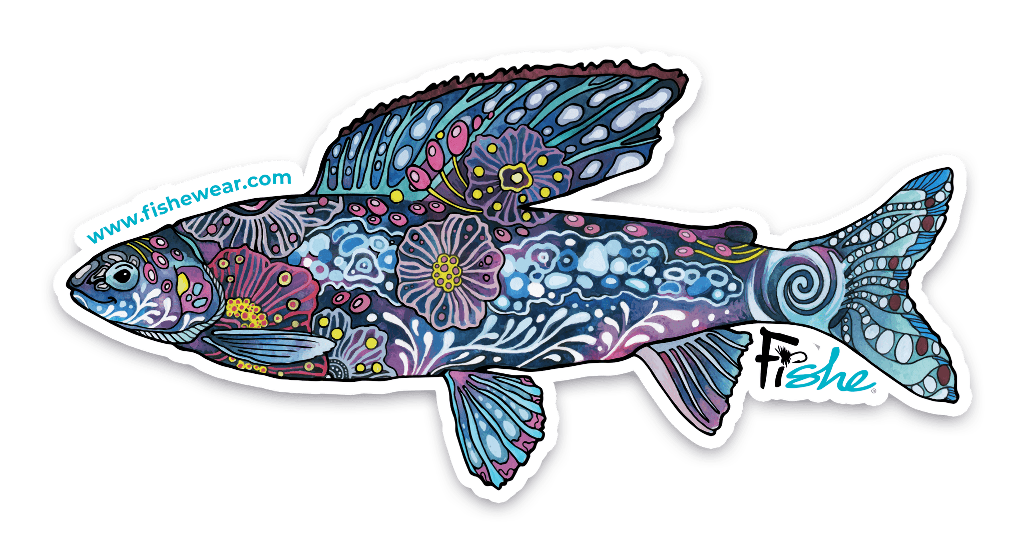 Enchanted Grayling Sticker - FisheWear