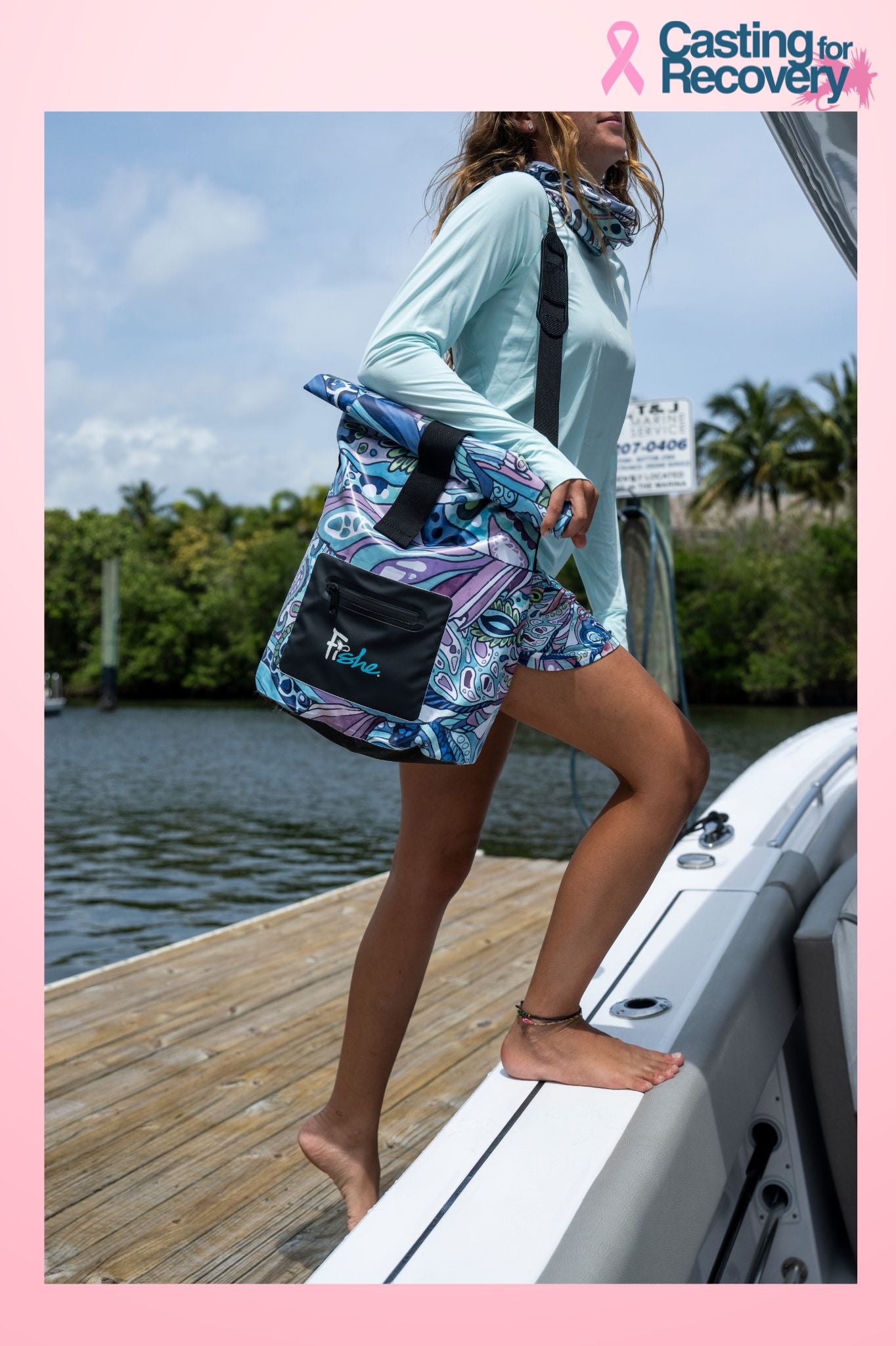 Radiant Redfish Roll Tote Dry Bag