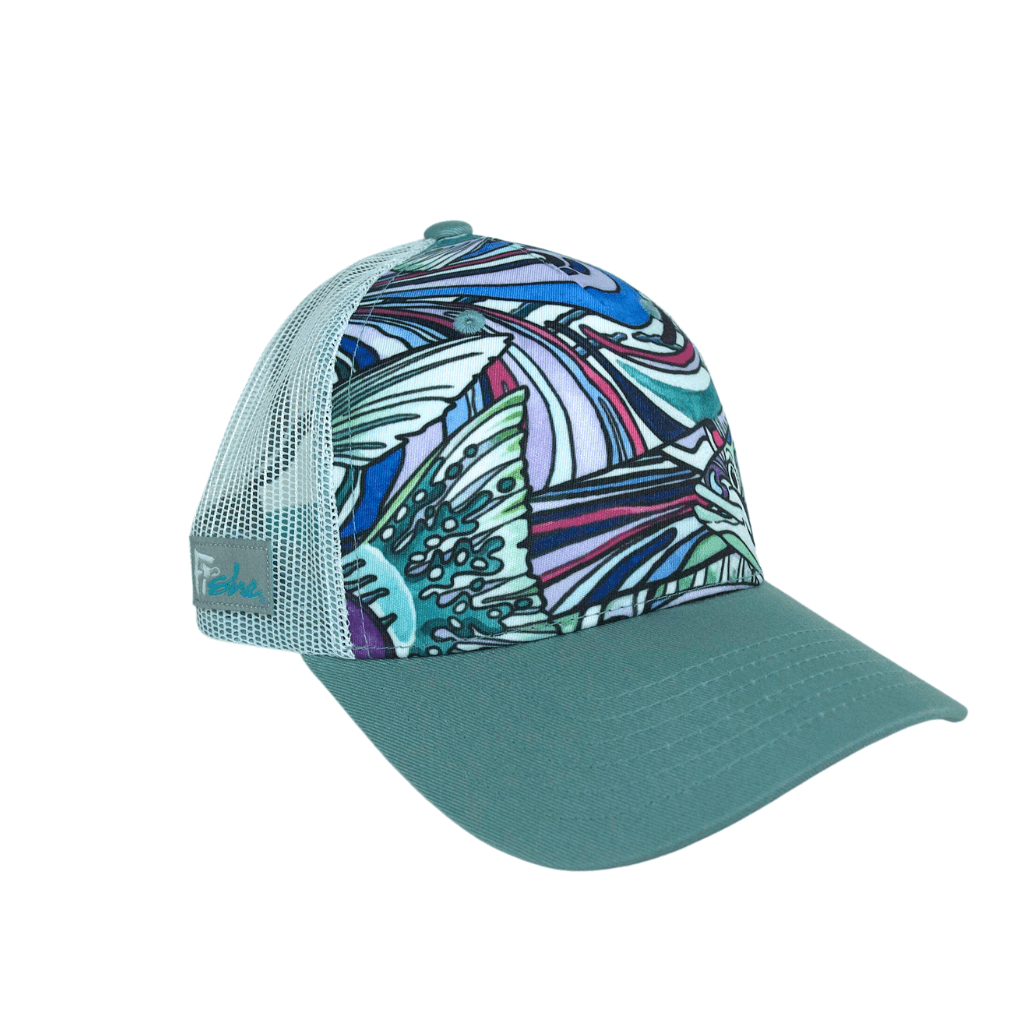 Salty Striper Abstract Trucker Hat - FisheWear