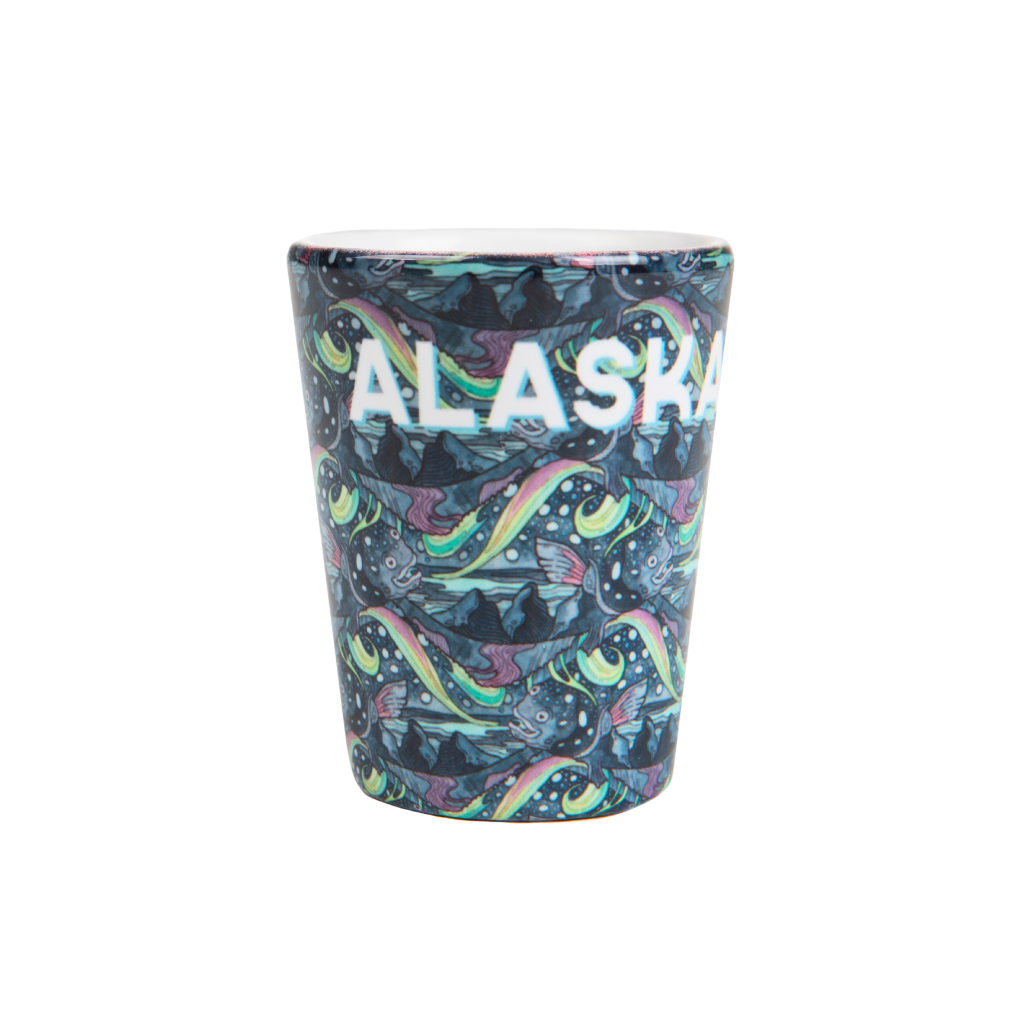 Haliborealis Ceramic Shot Glass