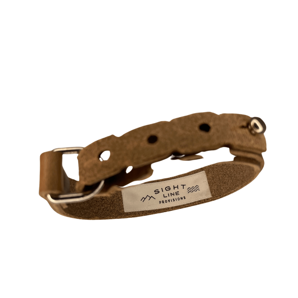 Sight Line Mountains Leather Bracelet - Skinny - FisheWear