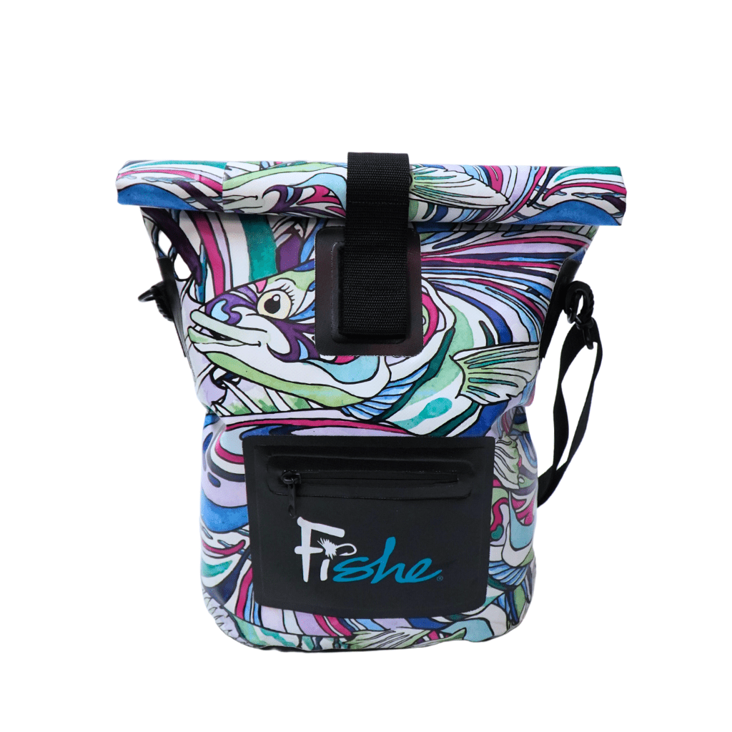 Salty Striper Roll Tote Dry Bag - FisheWear