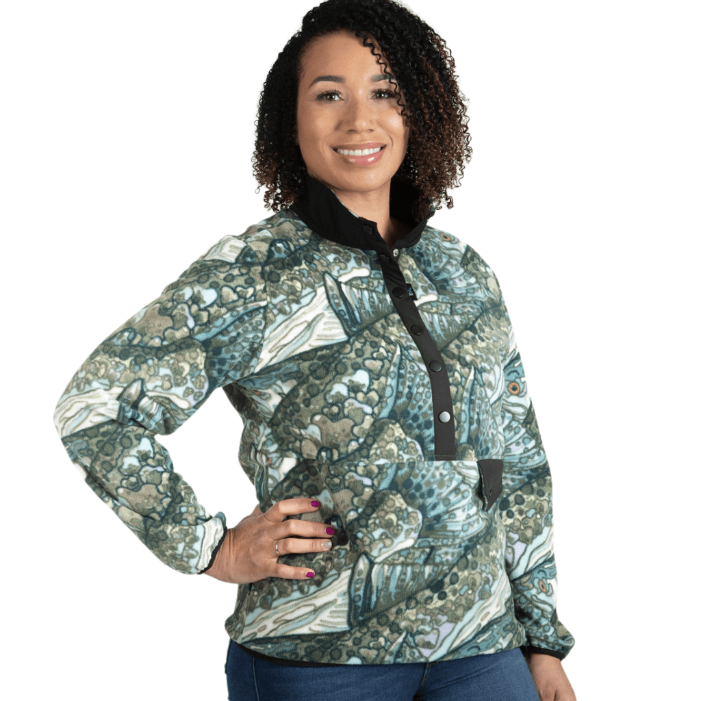 Steel My Heart Riffle Snap Fleece - FisheWear