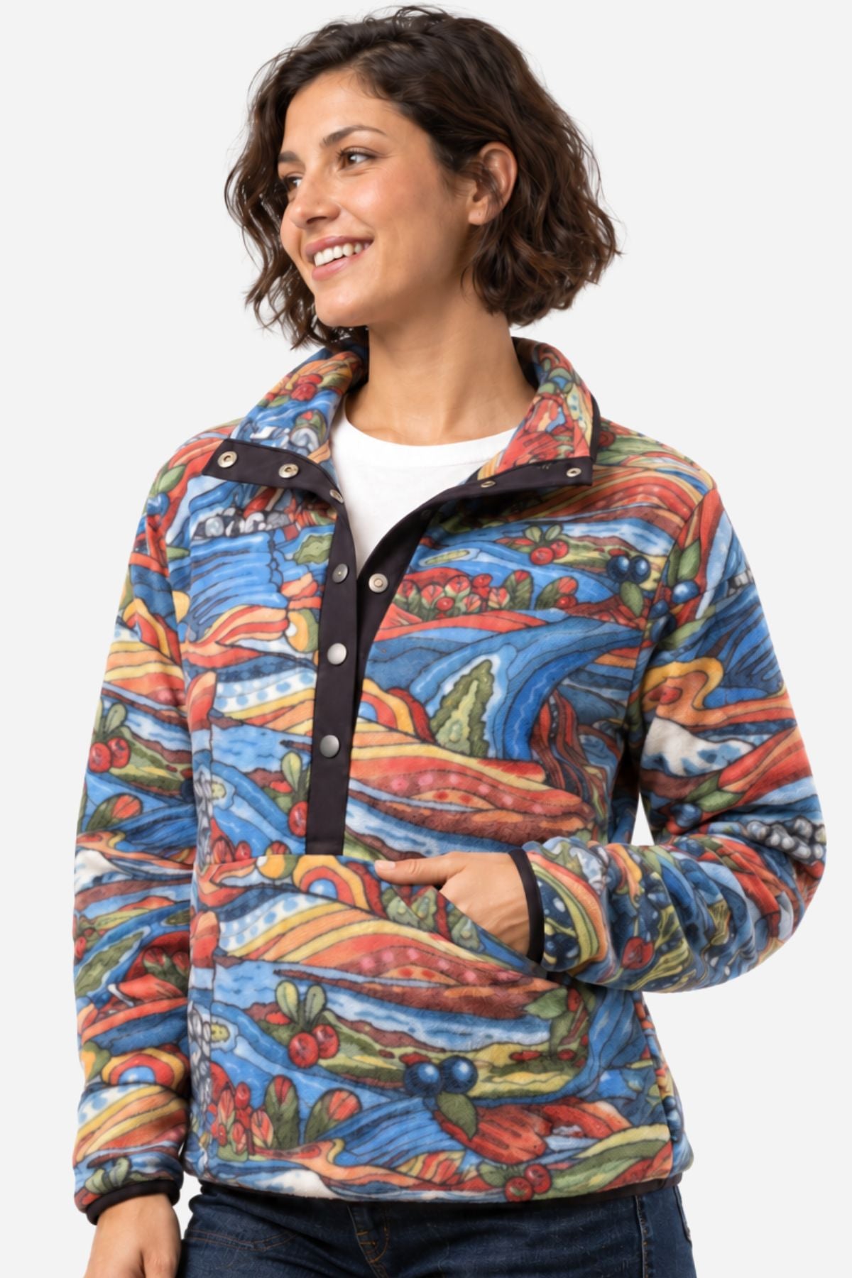 Charvana Riffle Snap Fleece