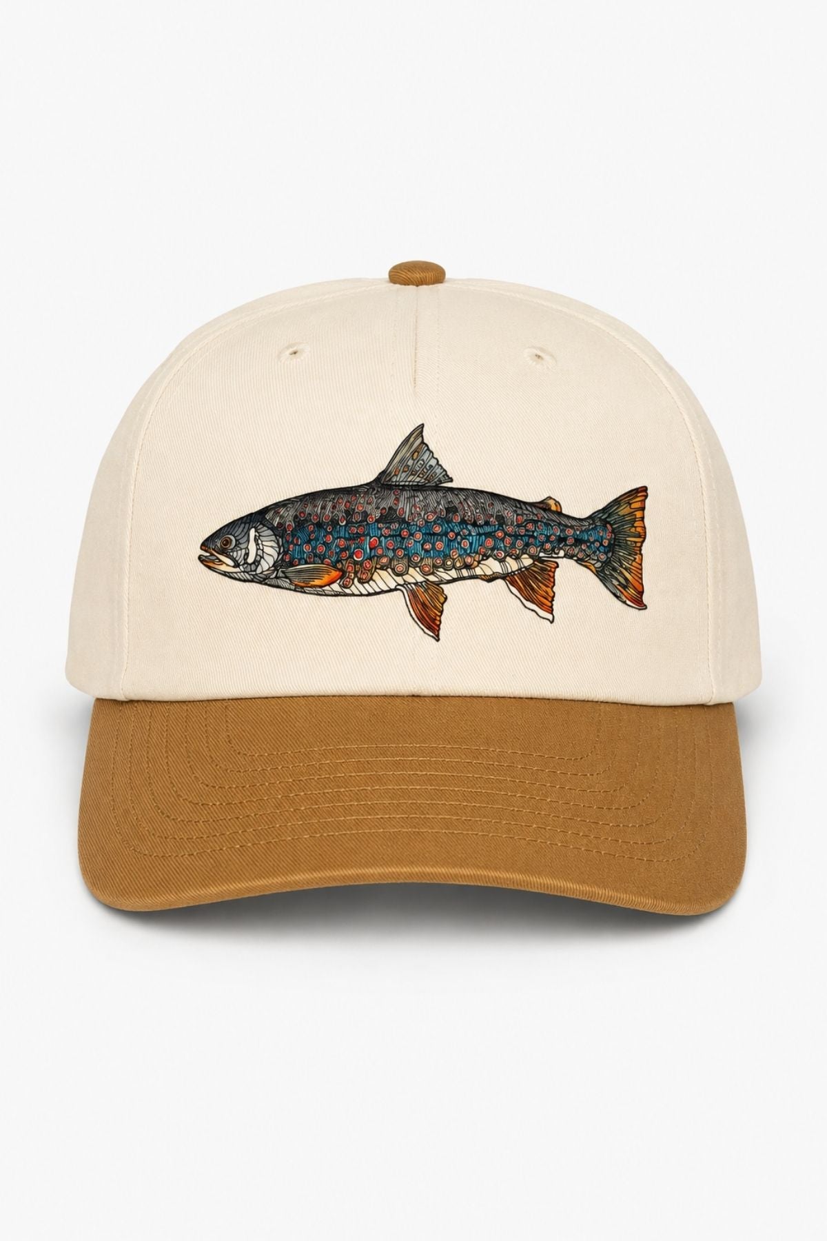 Dolly Vee Twill Trucker Hat angled product view