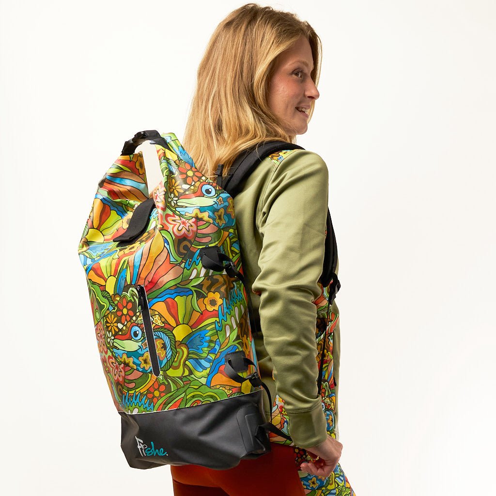 Boho Bass Backpack Dry Bag | Drybag Backpack | Fishe