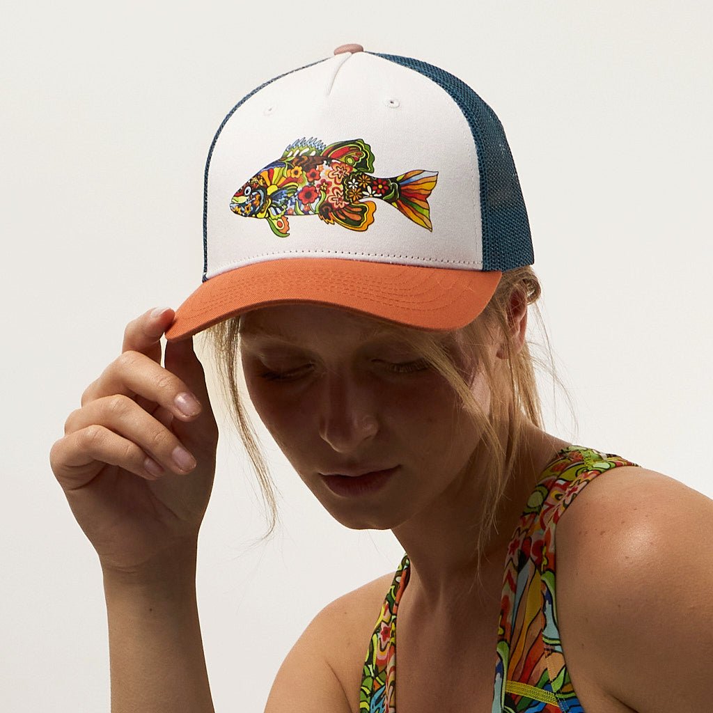 Boho Bass Trucker Hat - FisheWear