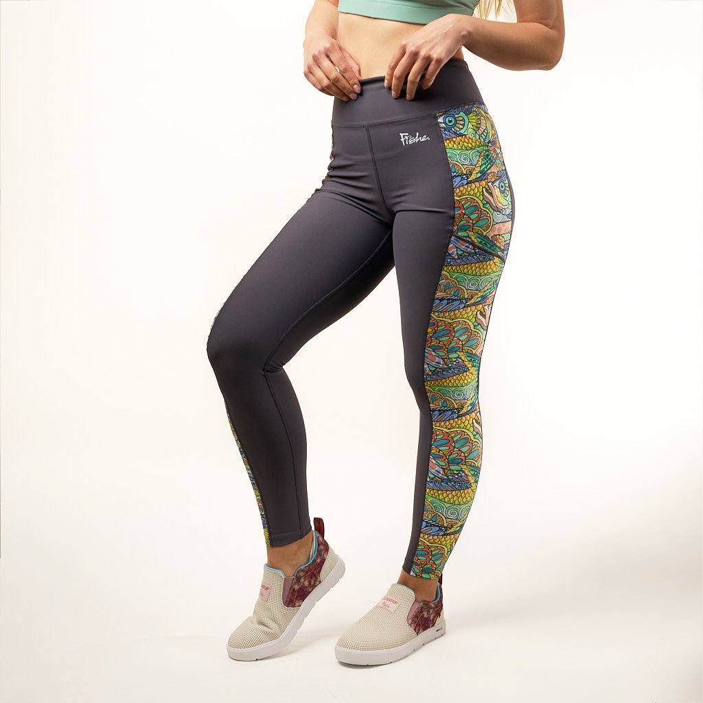 Tropical Tarpon Pocket Leggings - FisheWear