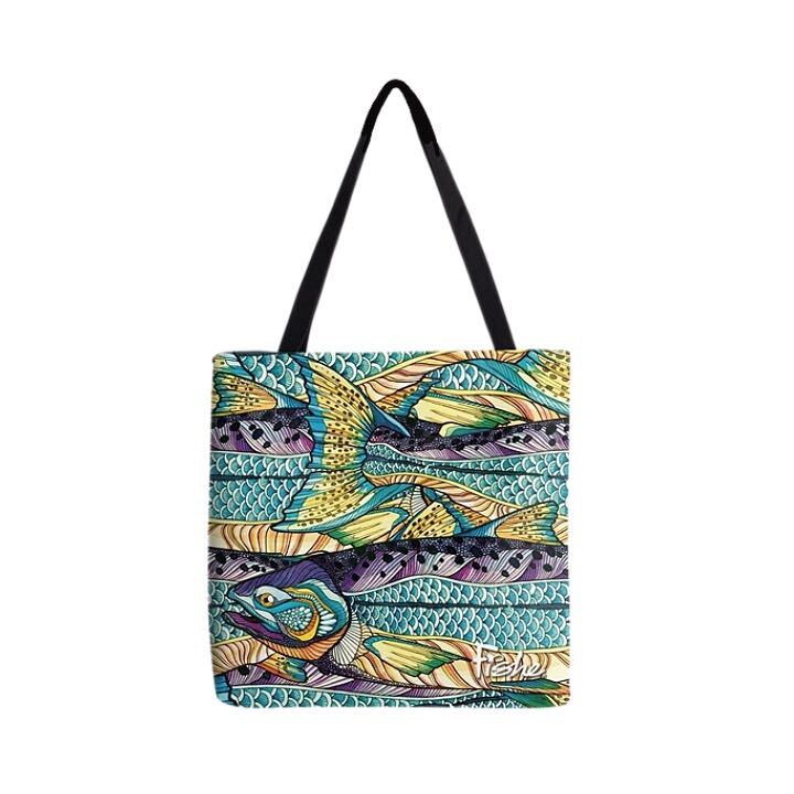 Kaleido King Canvas Tote - FisheWear