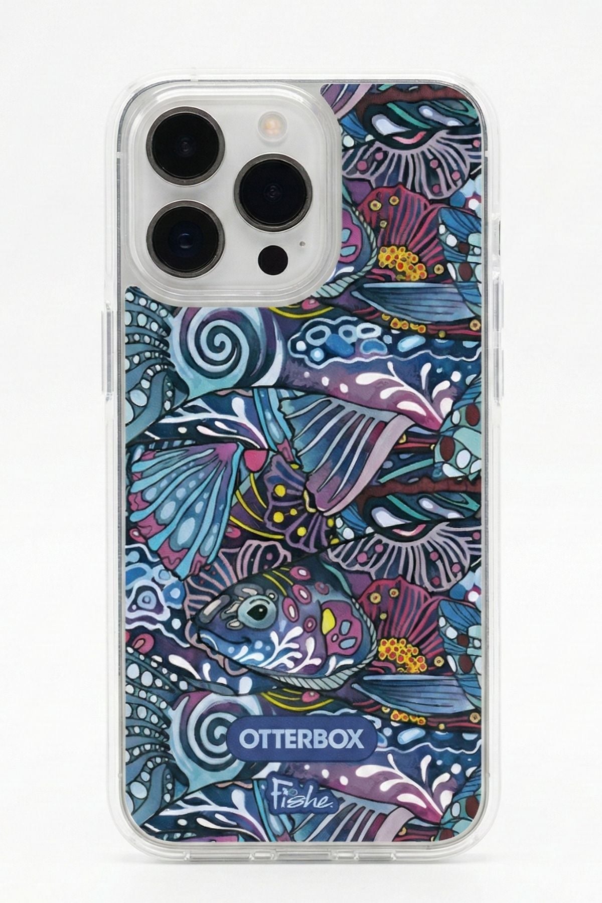OtterBox iPhone 15 Pro Symmetry Series Clear for MagSafe x Fishe - Enchanted Grayling (Clear) - Apple iPhone Case OtterBox iPhone 15 Pro Symmetry Series Clear for MagSafe x Fishe - Enchanted Grayling (Clear) - Apple iPhone Case