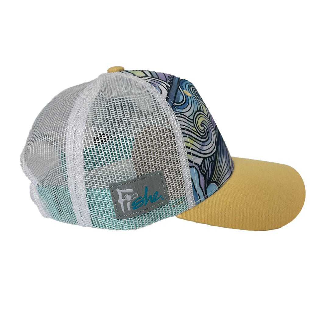 Permit Paradise Abstract Trucker Hat - FisheWear