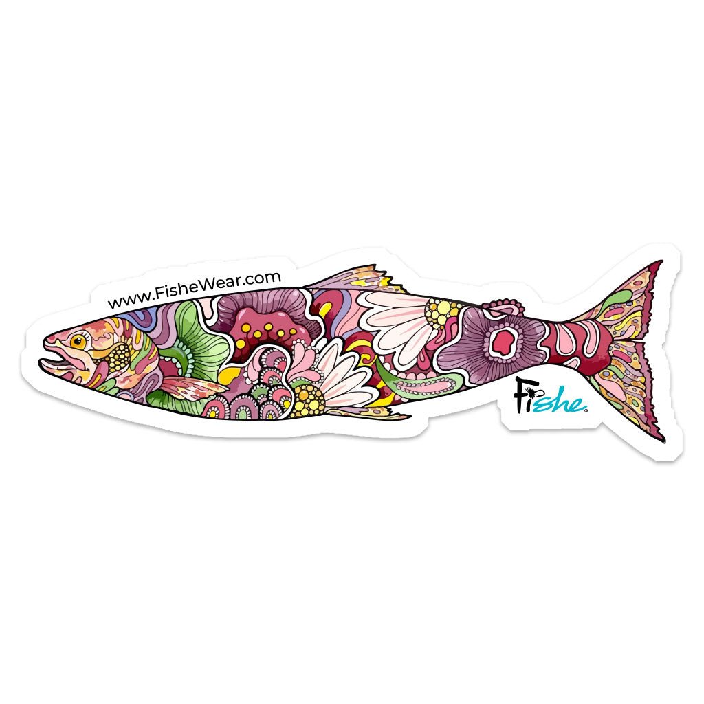 REDtro Salmon Sticker - FisheWear