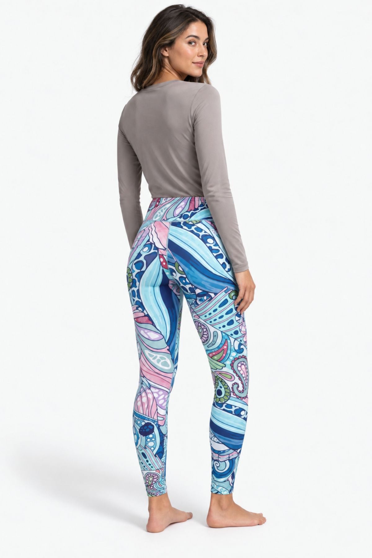 Radiant Redfish High-Waisted Leggings