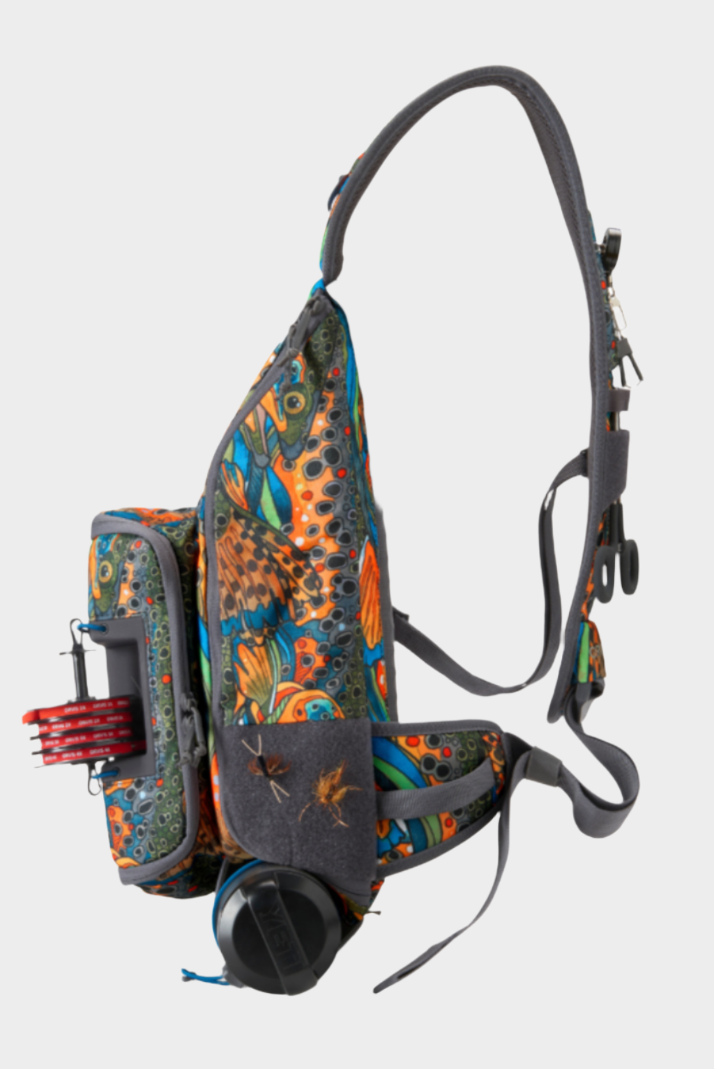 Unbound Brown Orvis + Fishe Sling | Fly Fishing Sling Pack | Fishe