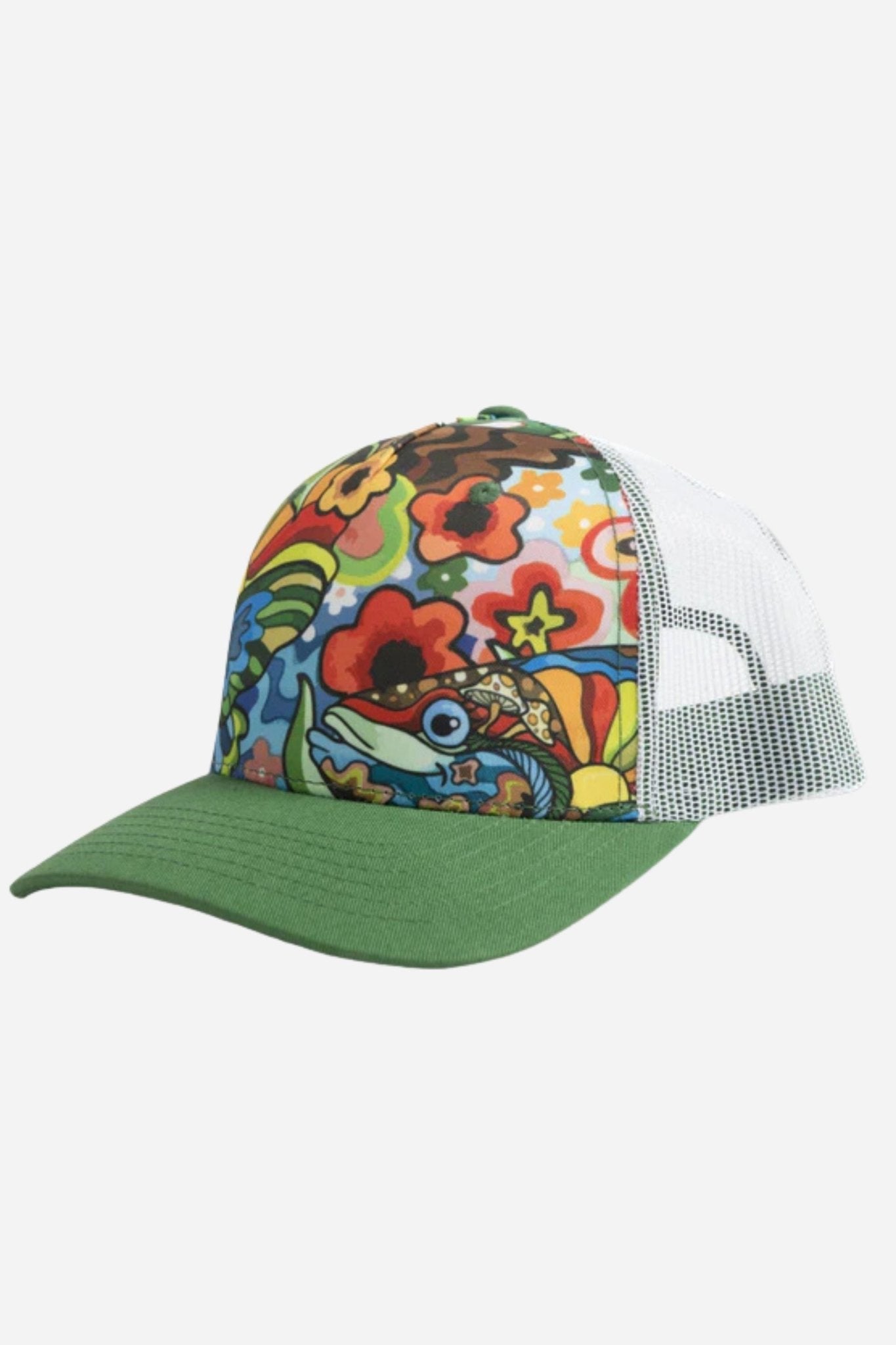 Boho Bass Abstract Trucker Hat - FisheWear