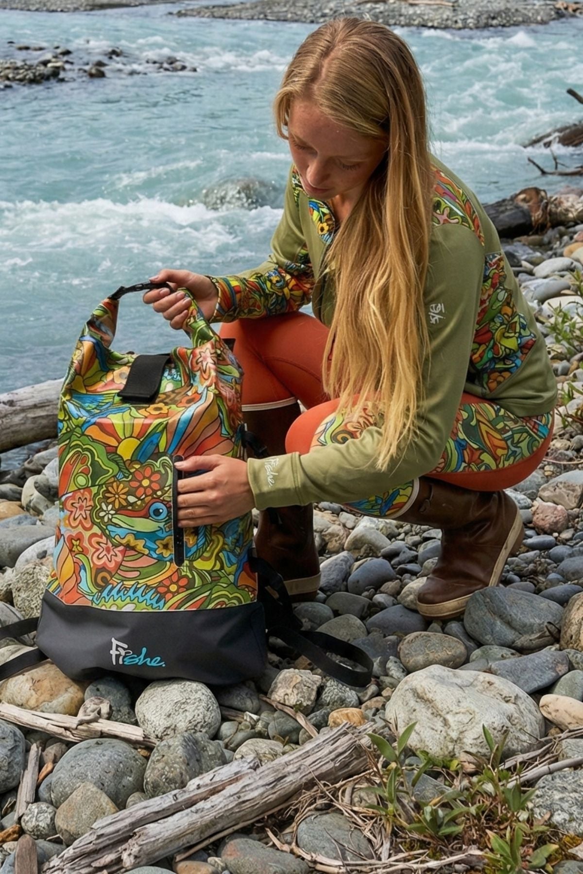 Boho Bass Backpack Dry Bag - FisheWear