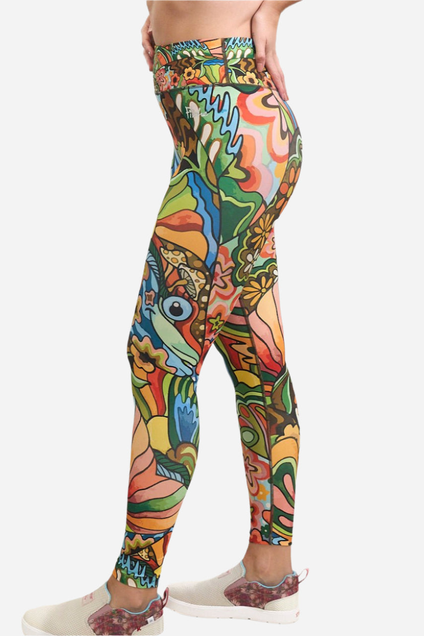 Boho Bass High - Waisted Leggings - FisheWear