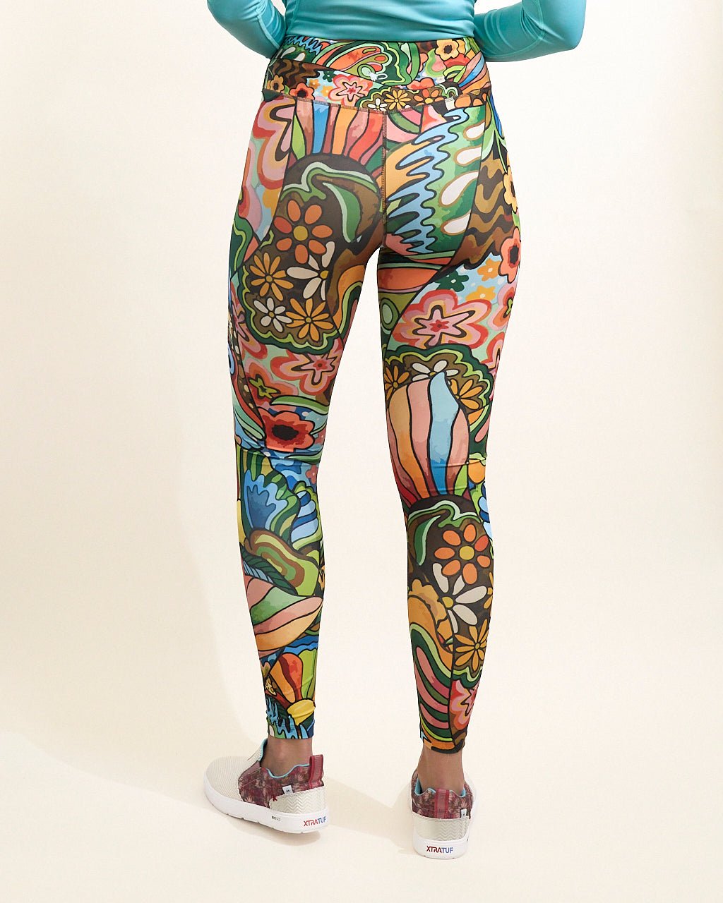 Boho Bass High Waisted Leggings 50 UPF Apparel