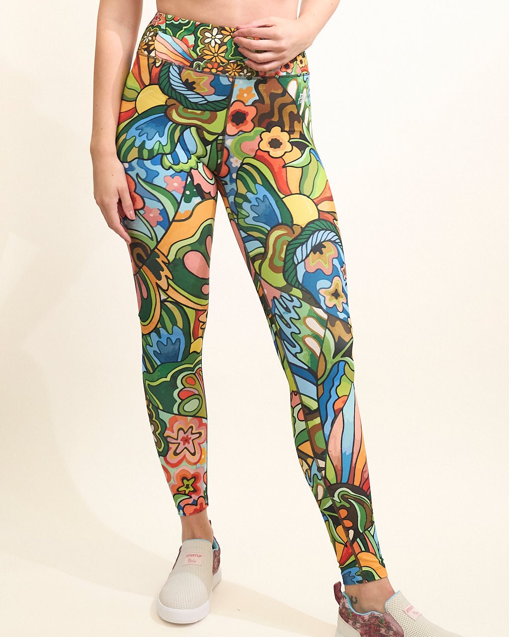 Boho Bass High - Waisted Leggings - FisheWear