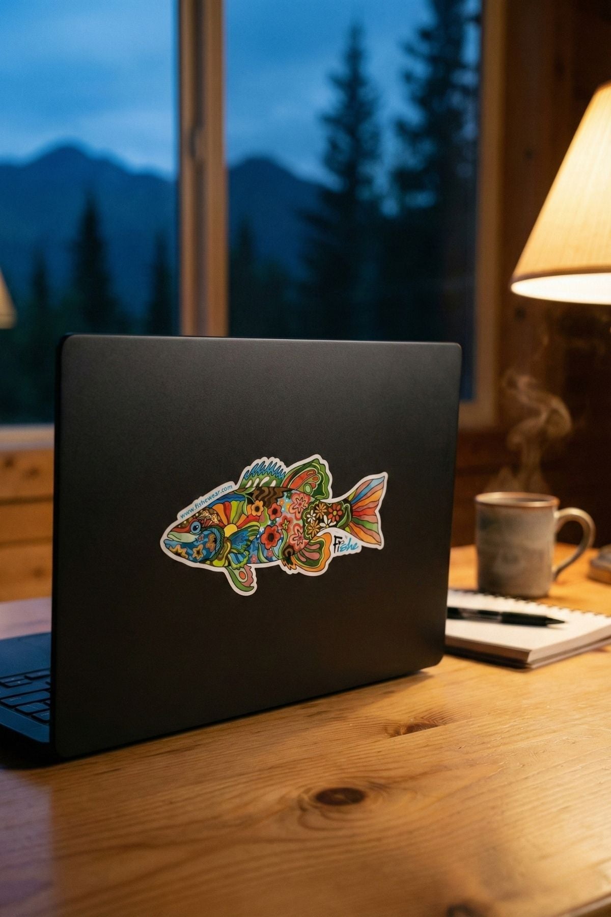 Boho Bass Sticker - FisheWear