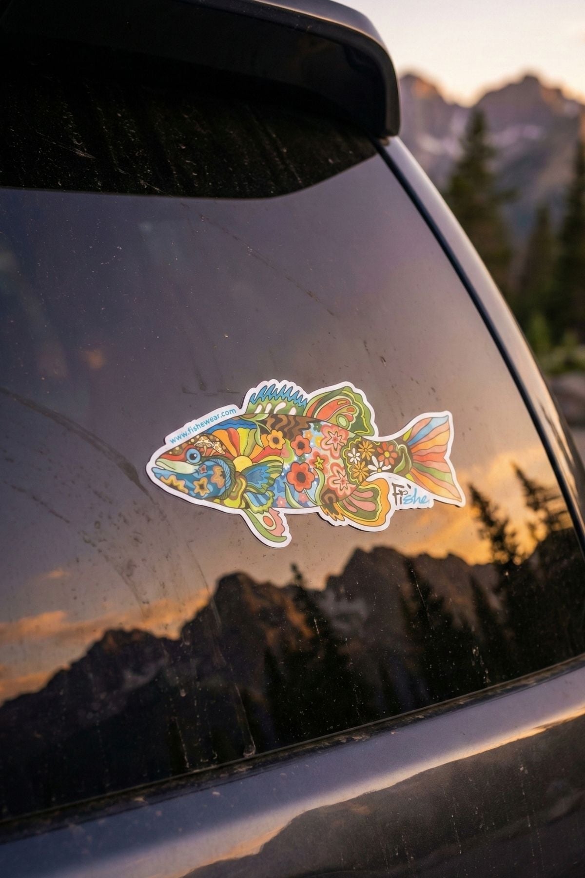 Boho Bass Sticker - FisheWear