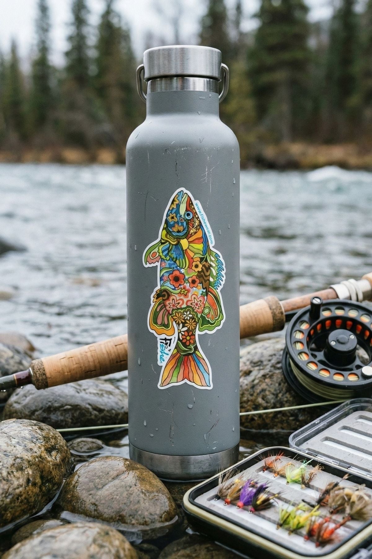 Boho Bass Sticker - FisheWear