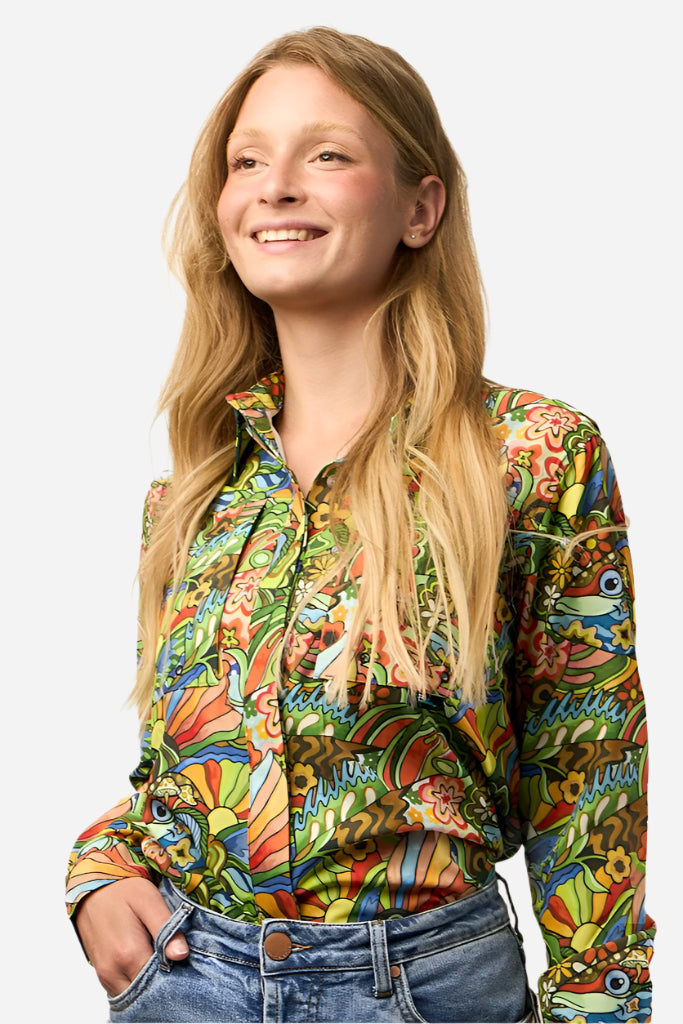Boho Bass Tunic Fishing Shirt - FisheWear