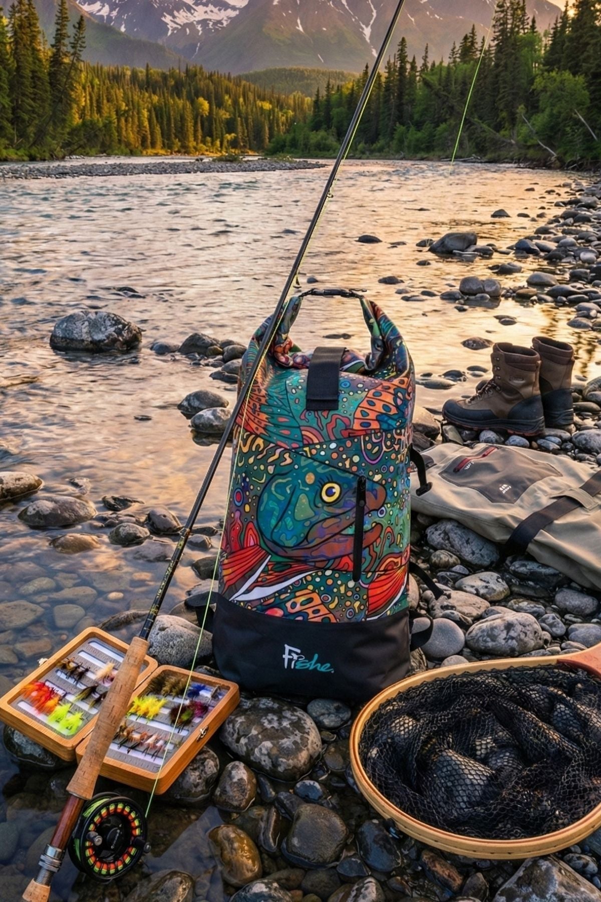 Brookie Backpack Dry Bag - FisheWear