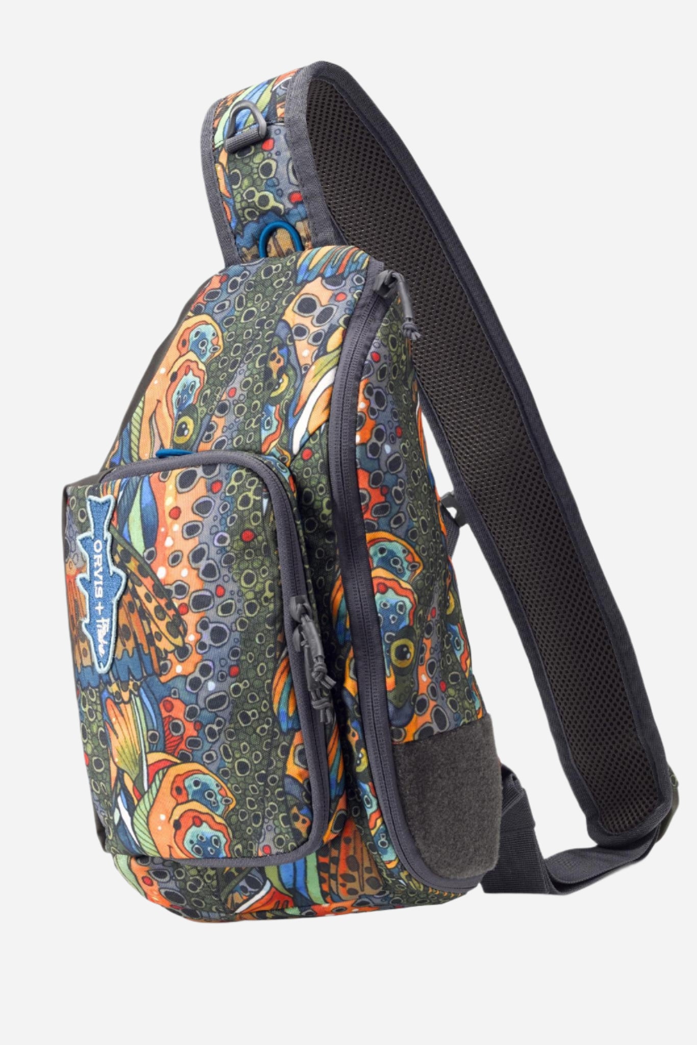 Unbound Brown Orvis + Fishe Mini Sling | Fishing Gear for Women | Fishe Wear