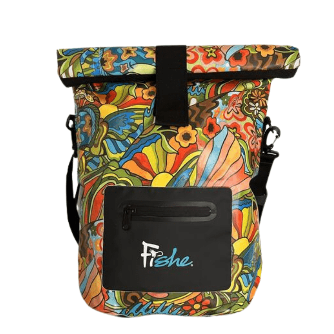 Boho Bass Roll Tote Dry Bag | Waterproof Fishing Bag | Fishe