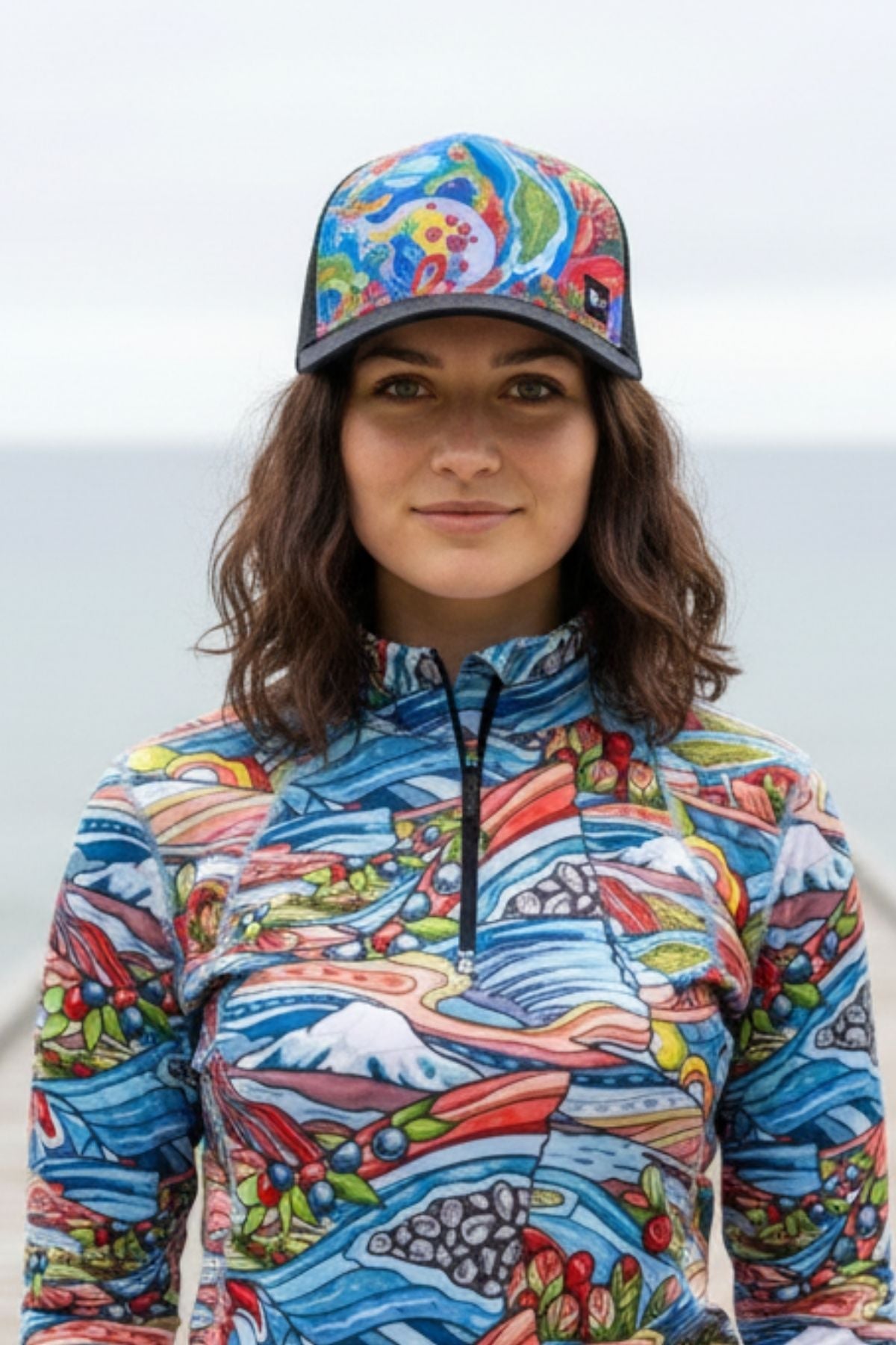 Charvana Abstract Trucker Hat - FisheWear