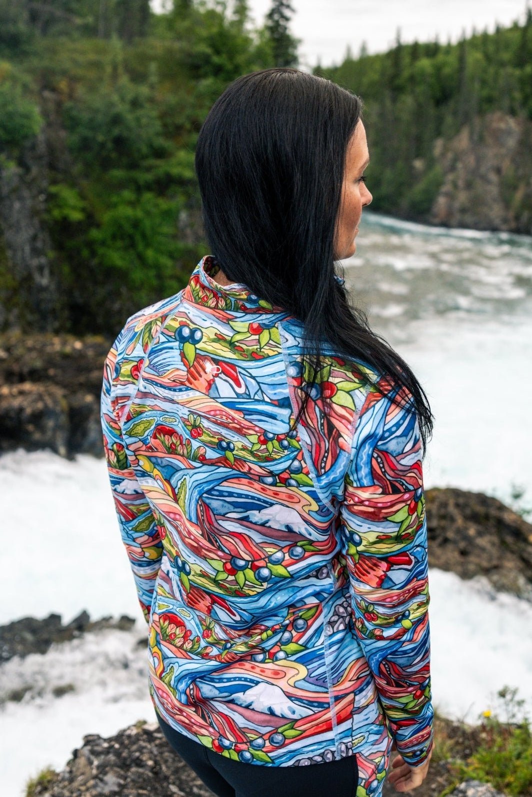 Women's Thermal ¼-Zip Tops | Brushed Warmth + Signature Prints