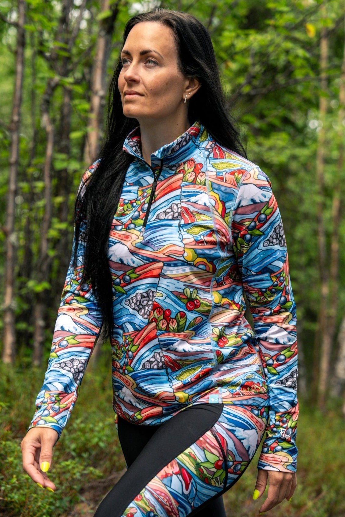 Charvana 1/4 Zip Thermal Top – Brushed Midweight Layer for Cold