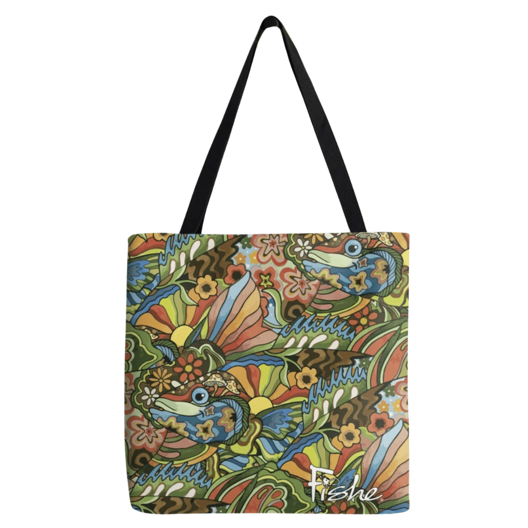 Boho Bass Canvas Tote - FisheWear