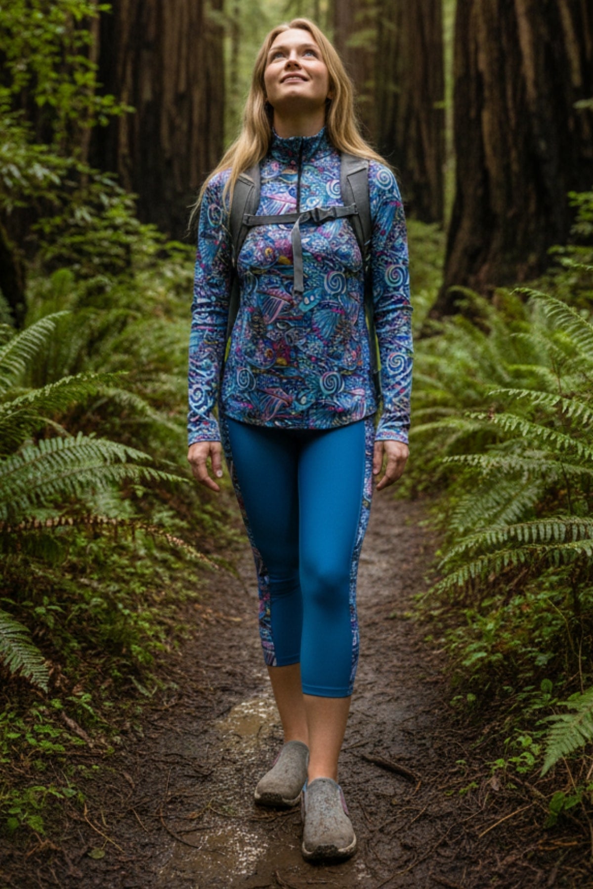 Enchanted Grayling 1/4 Zip Sunshirt - FisheWear
