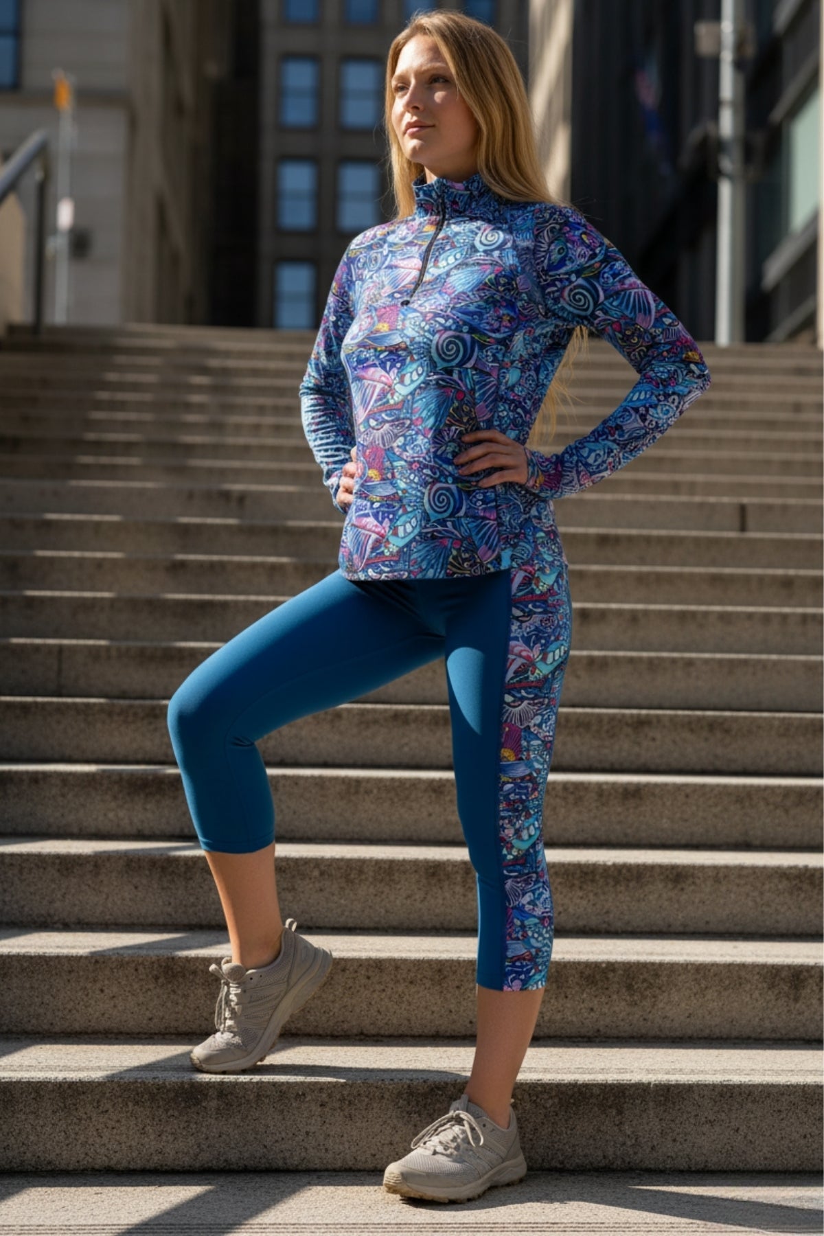 Enchanted Grayling 1/4 Zip Sunshirt – Women's UPF 50+ Fishing