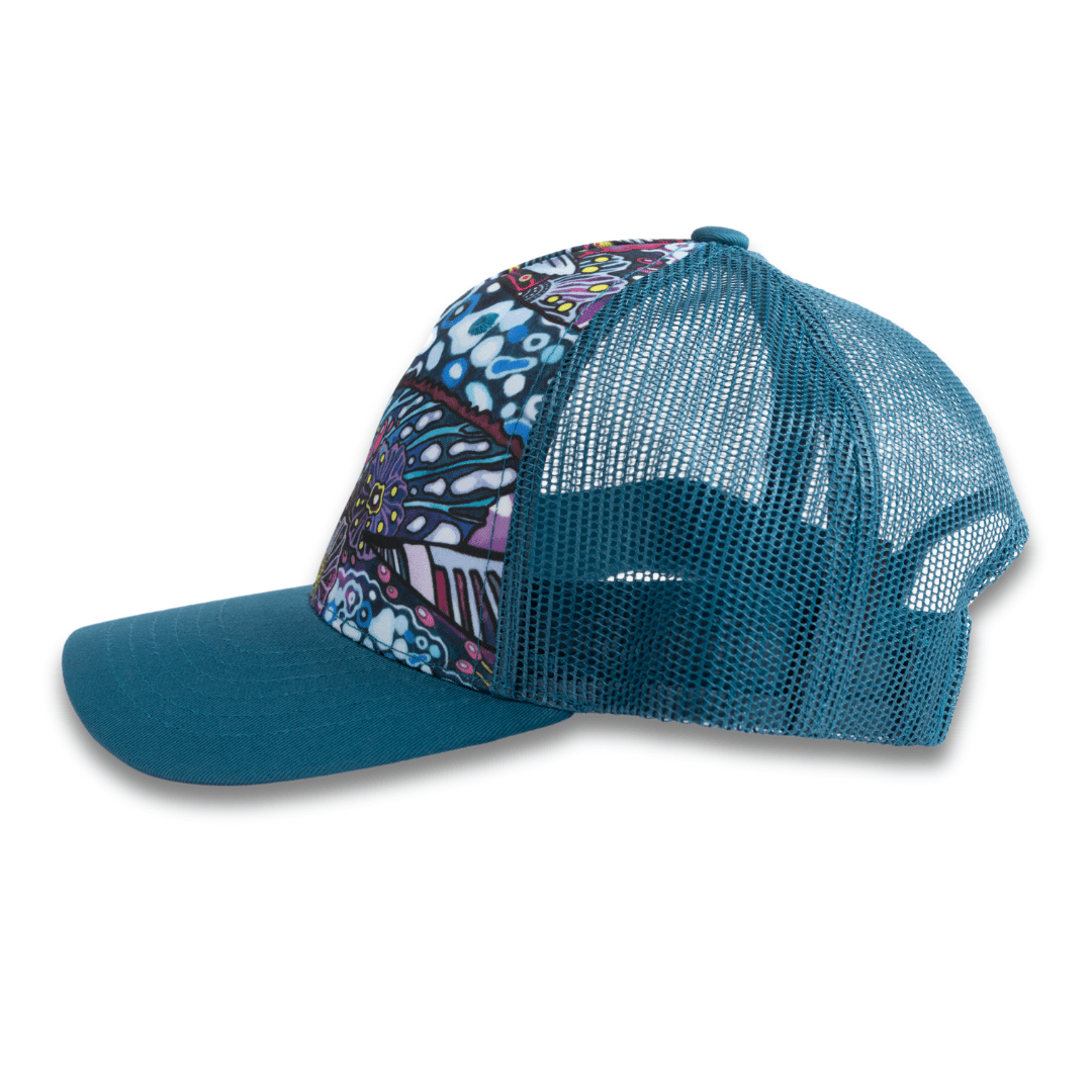 Enchanted Grayling Abstract Trucker Hat - FisheWear