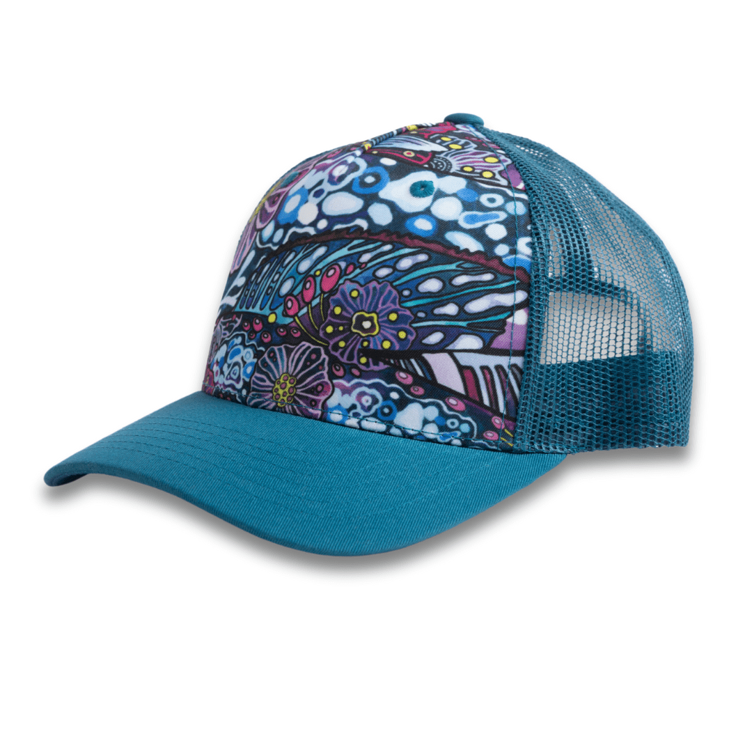 Enchanted Grayling Abstract Trucker Hat - FisheWear