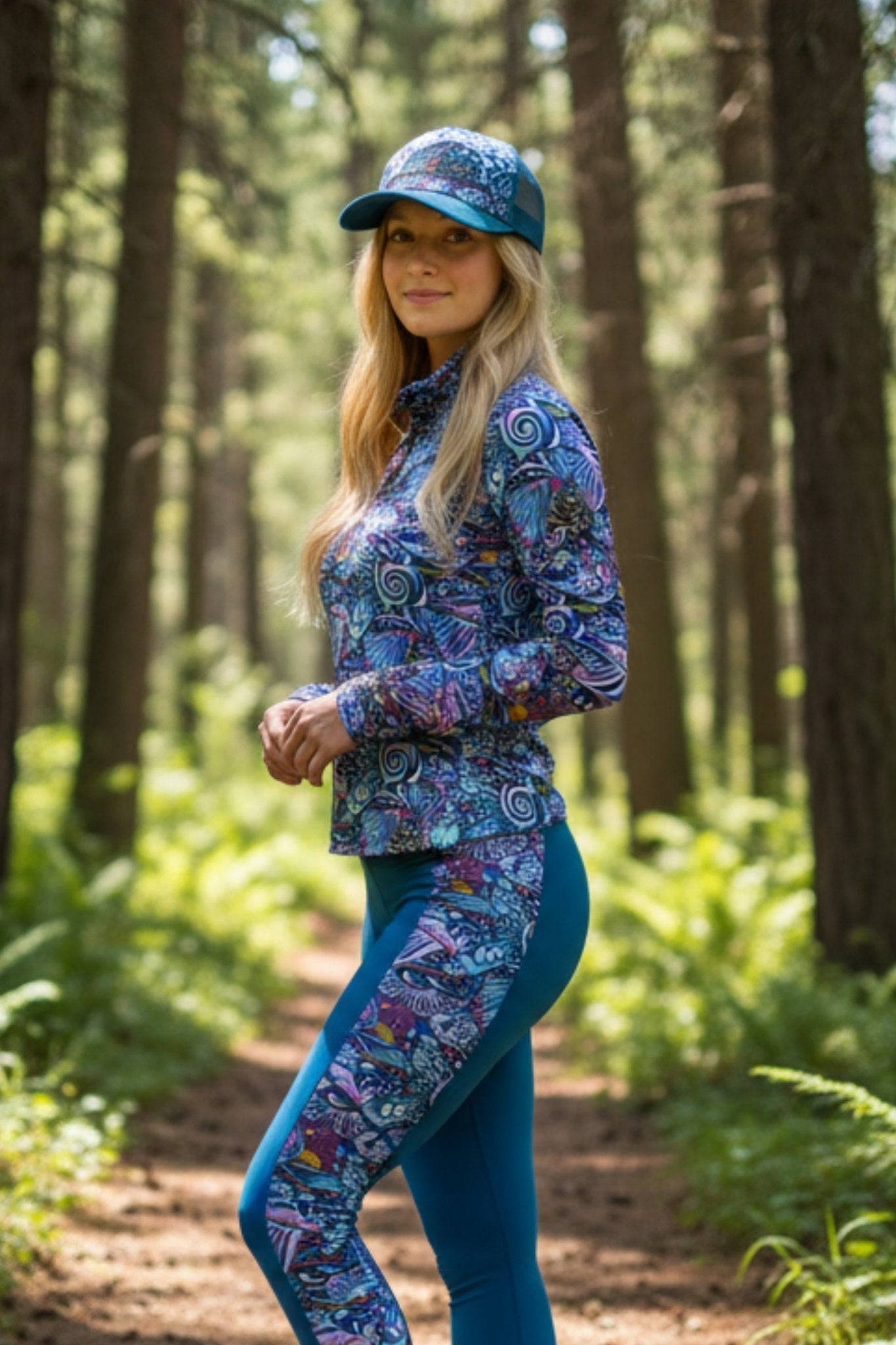 Enchanted Grayling Abstract Trucker Hat - FisheWear