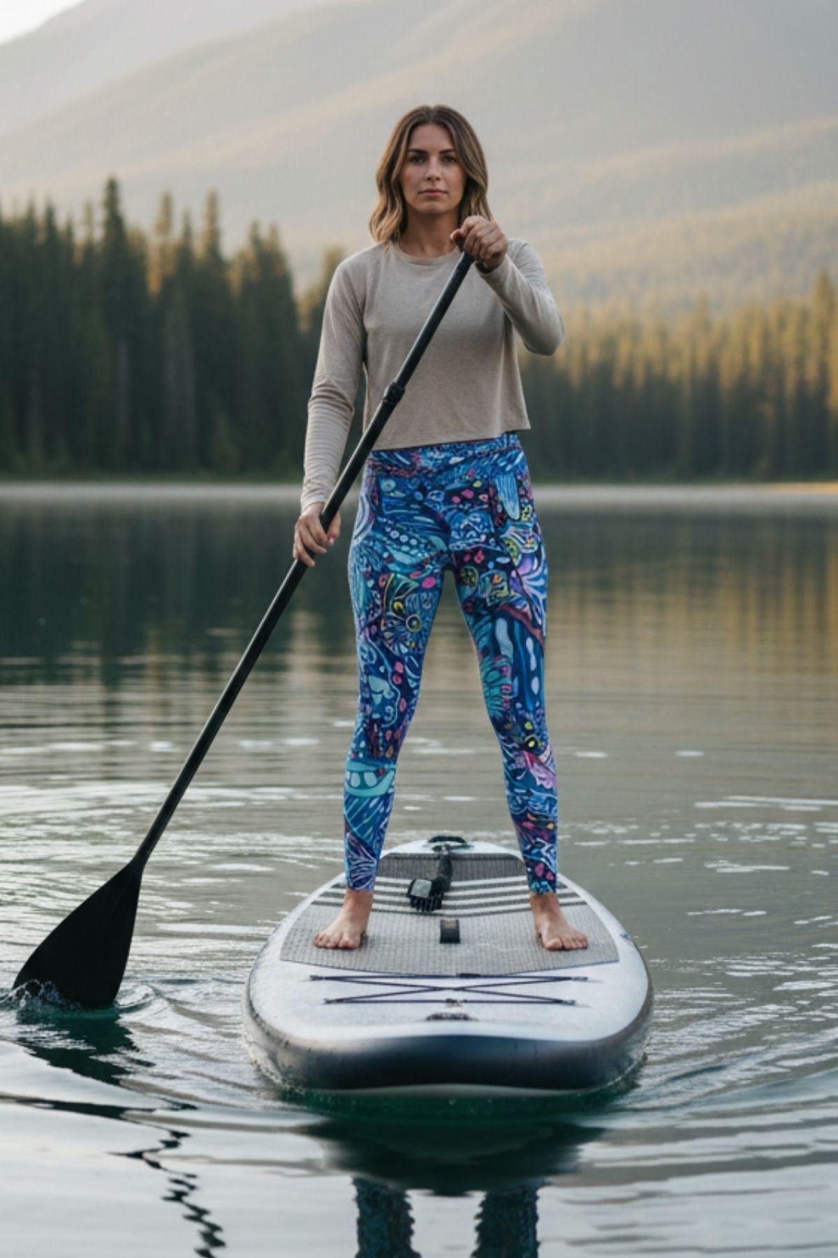 Enchanted Grayling High - Waisted Leggings - FisheWear