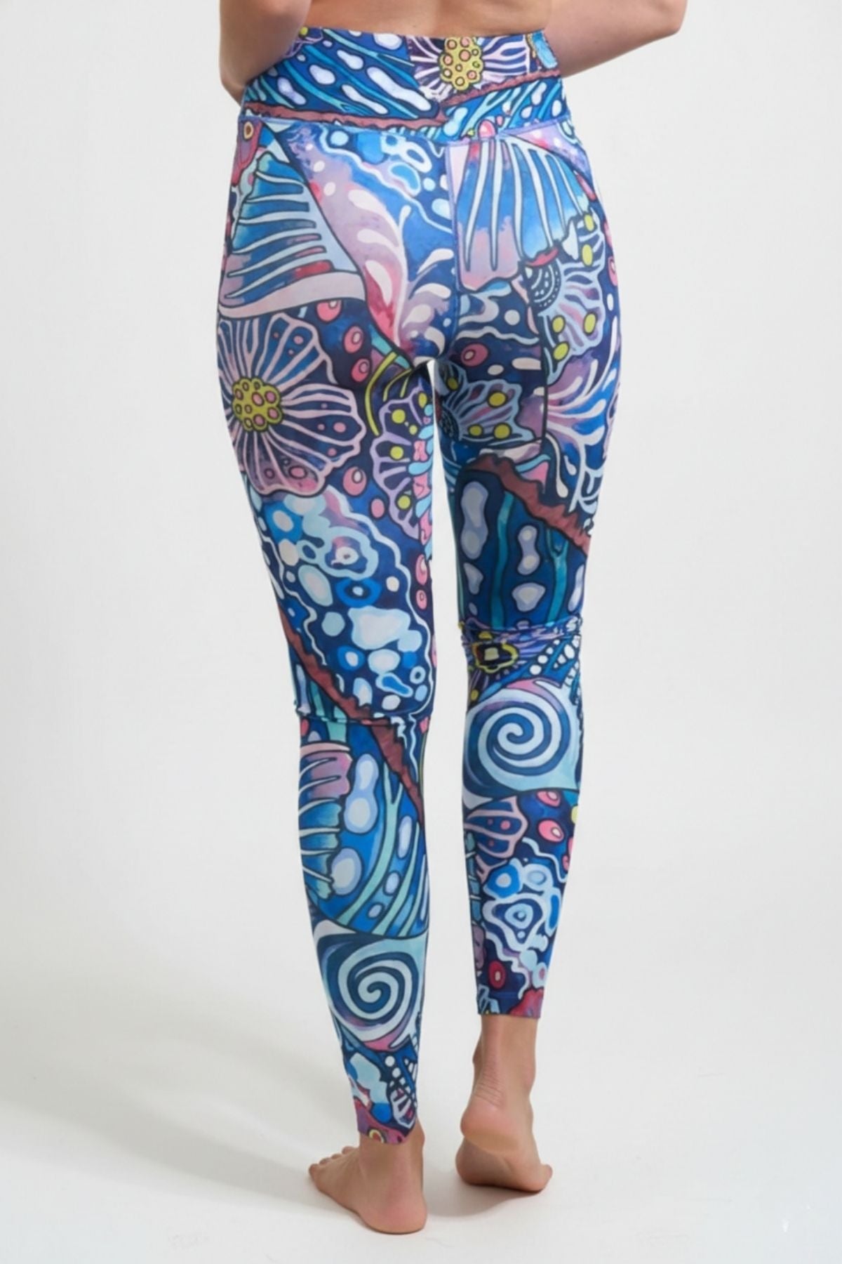 Enchanted Grayling High - Waisted Leggings - FisheWear