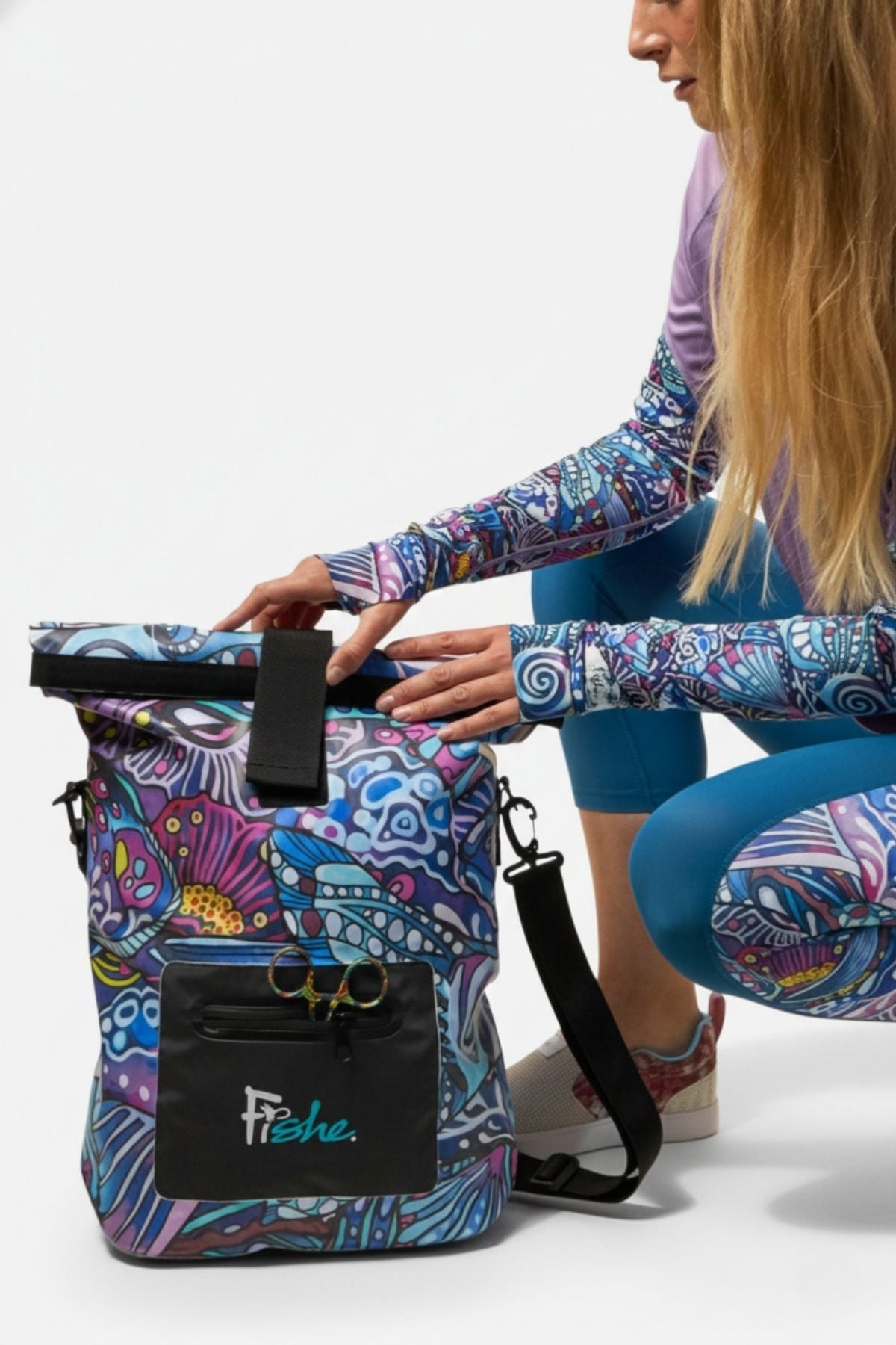 Enchanted Grayling Roll Tote Dry Bag - FisheWear