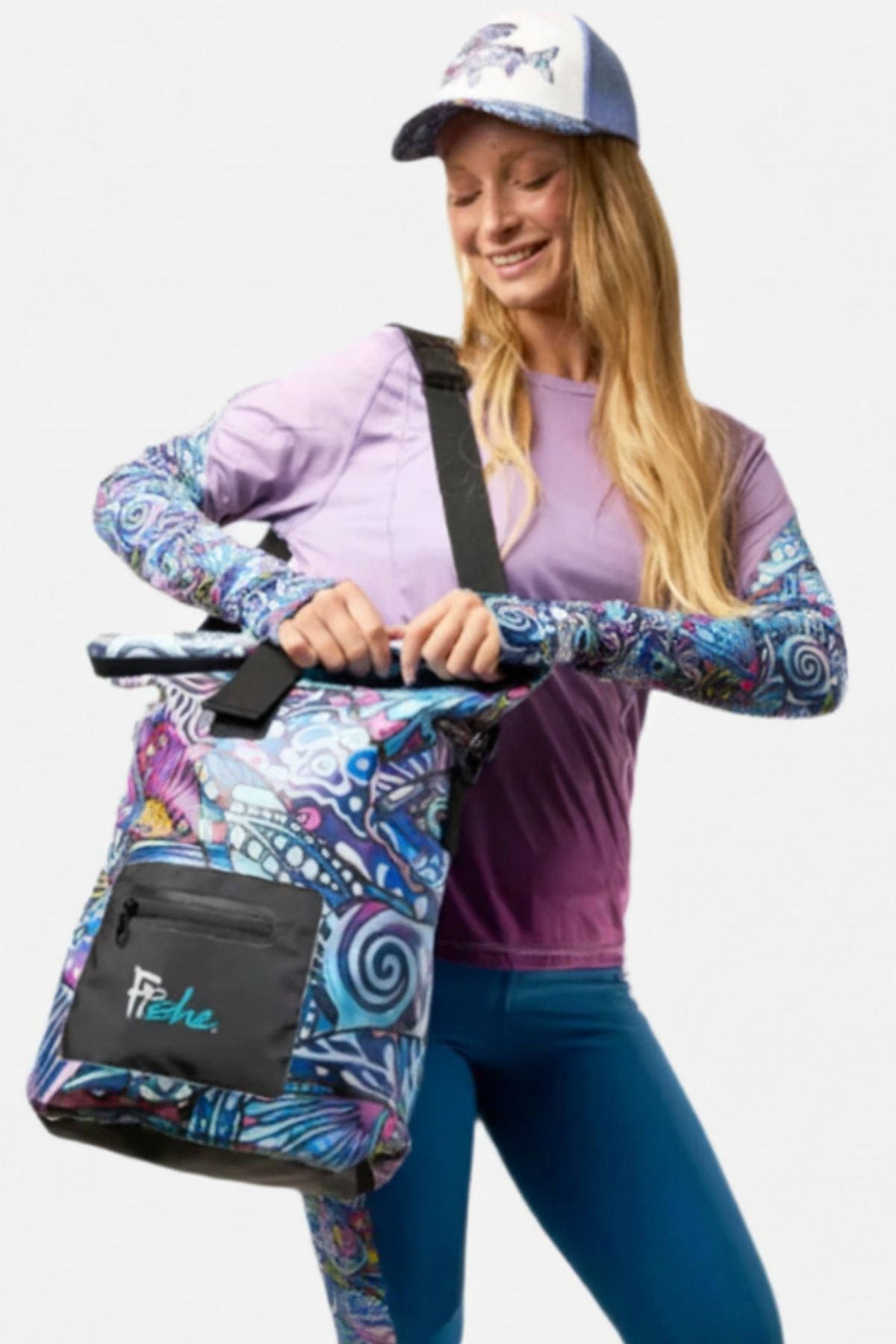 Enchanted Grayling Roll Tote Dry Bag - FisheWear