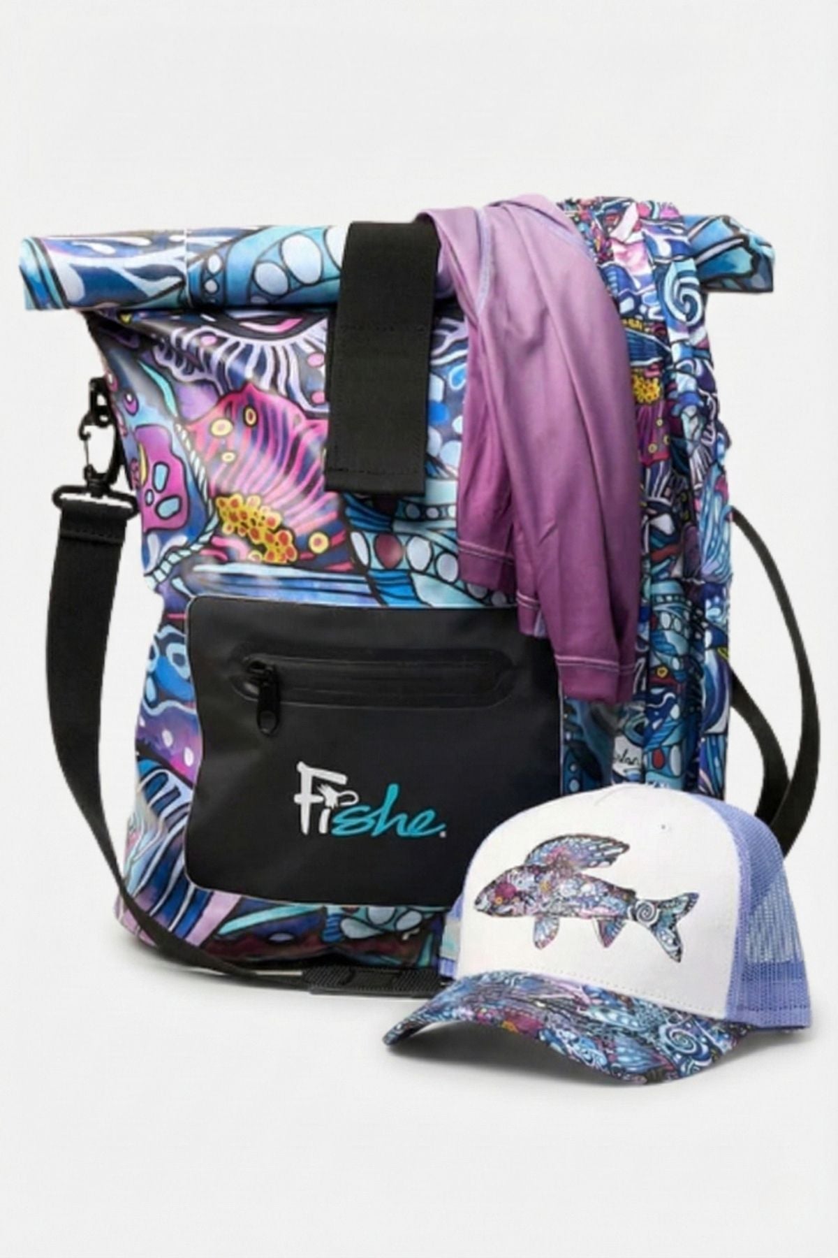 Enchanted Grayling Roll Tote Dry Bag - FisheWear